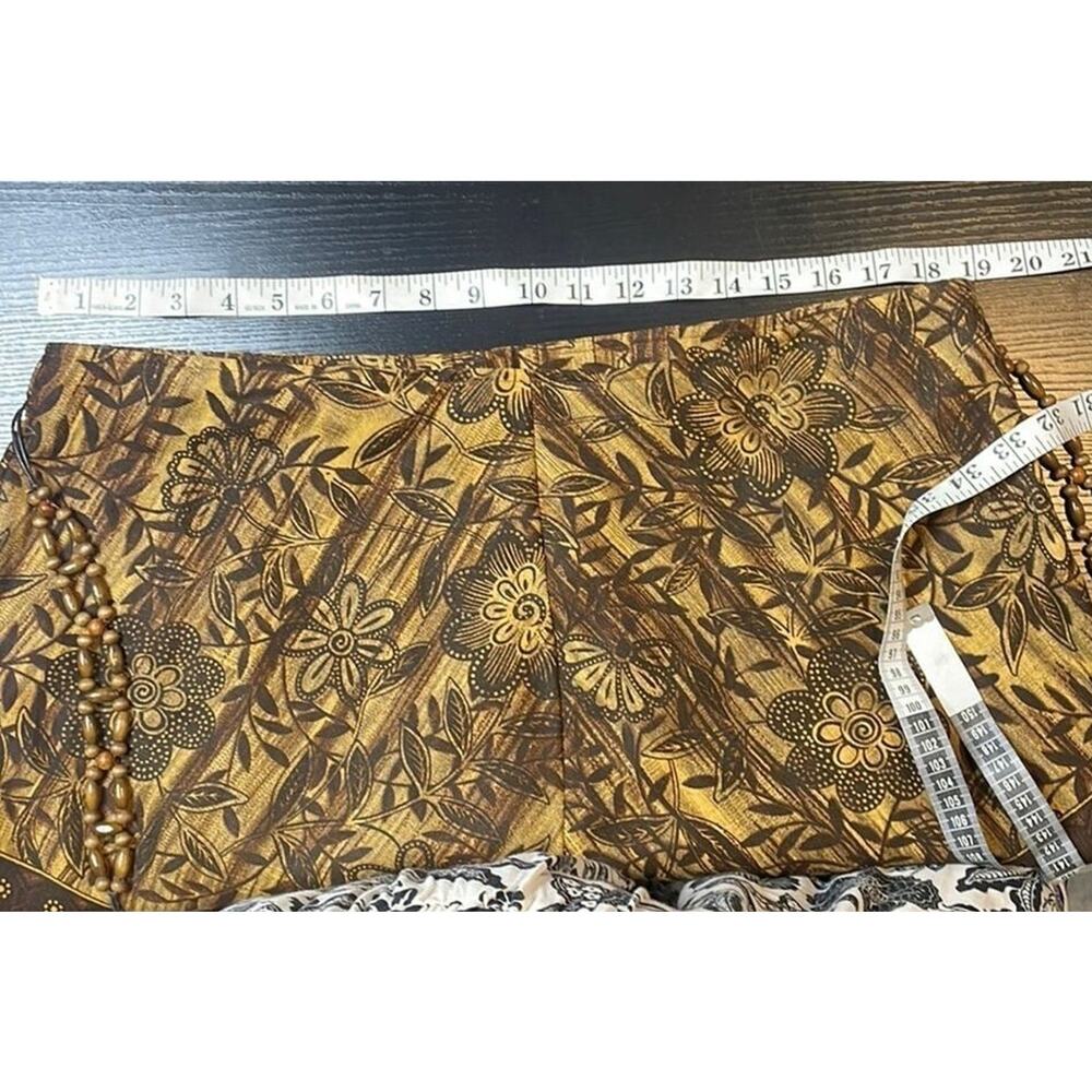 RQT vintage African-inspired linen blend midi skirt - Picture 4 of 6